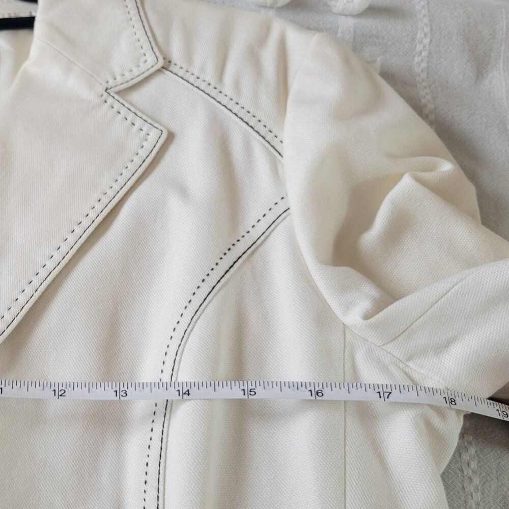Max Mara SportMax Vintage Contrast Stitch Blazer Tailored Structured Academia 12 - Picture 6 of 9
